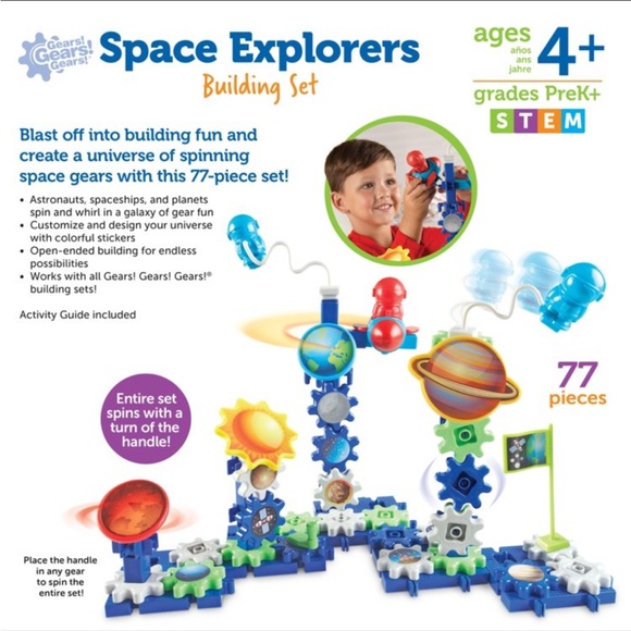 Learning Resources Space Explorers Building Set Cogs - Picture 4 of 12